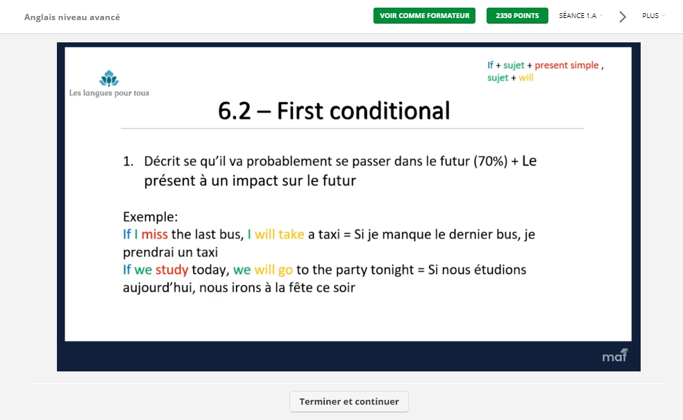 Formation Ureachus - Anglais Avancé1
